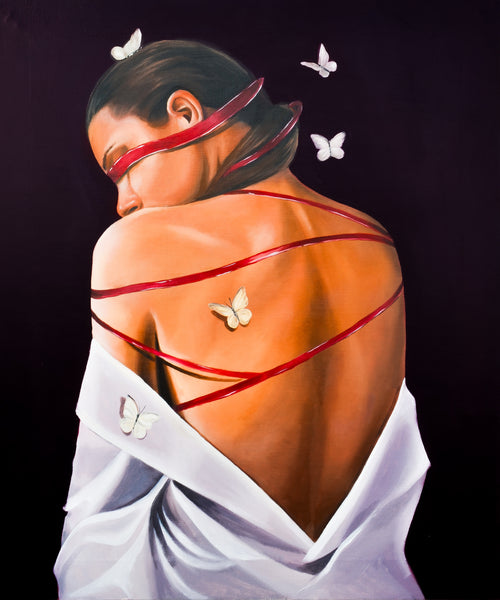 Inercia 3/5 oilpainting 55 x 65 cm