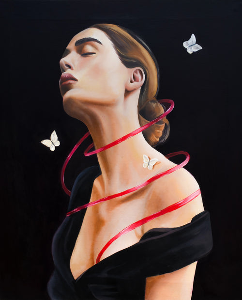 Inercia 4/5 oilpainting 55 x 65 cm