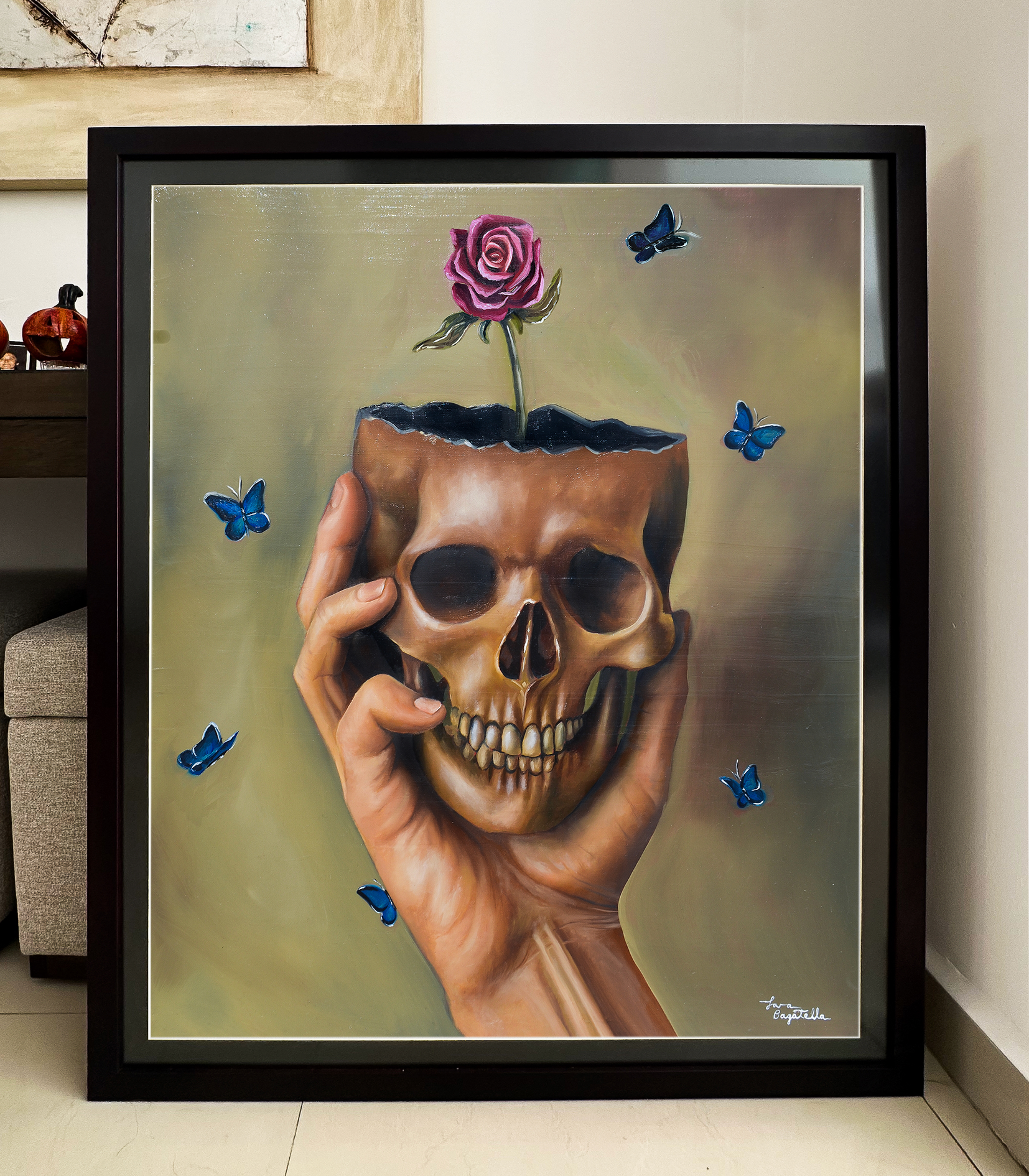 Oilpainting "Depresión" print