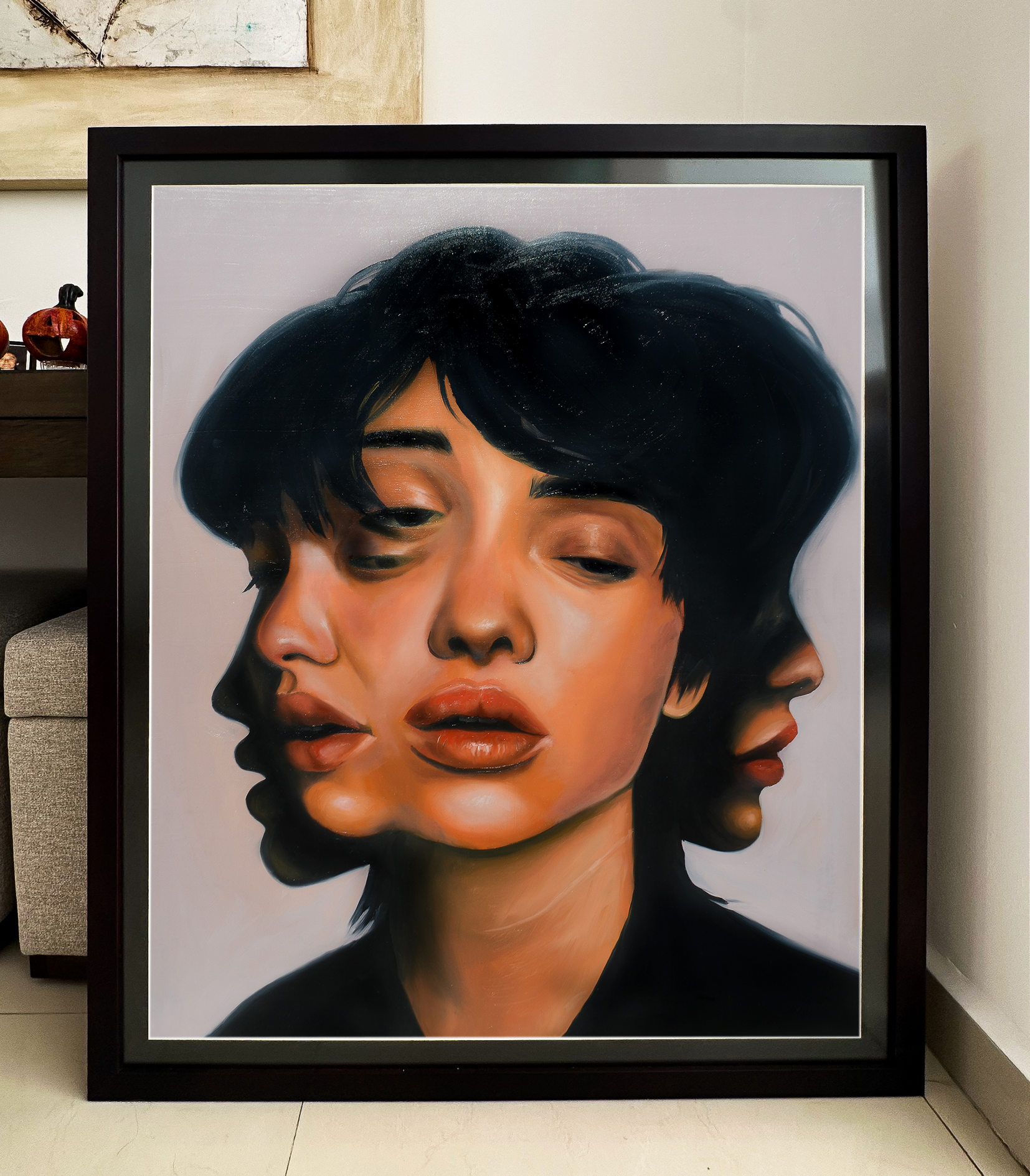 Oilpainting "Personalidad múltiple“ print