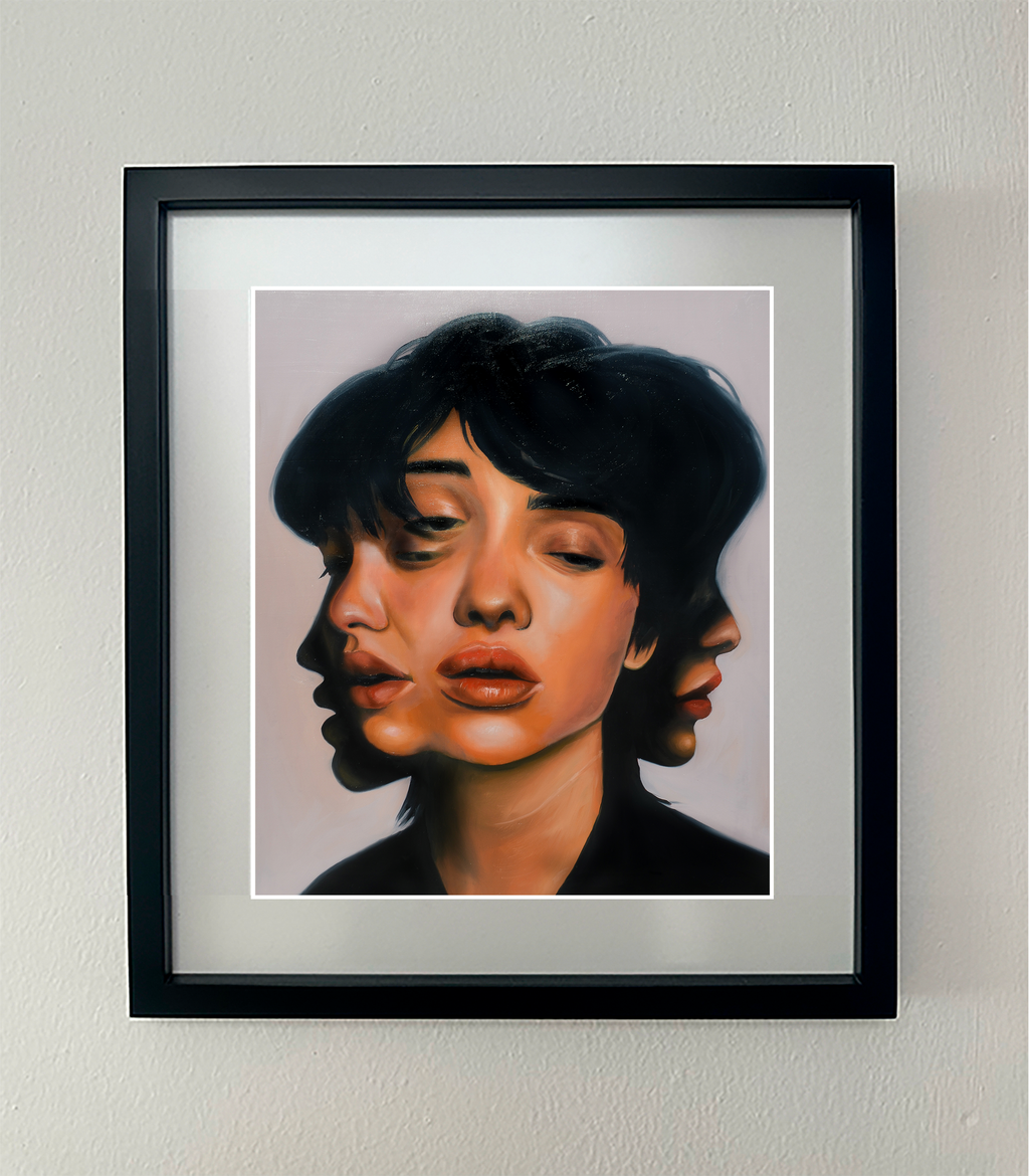 Oilpainting "Personalidad múltiple“ print