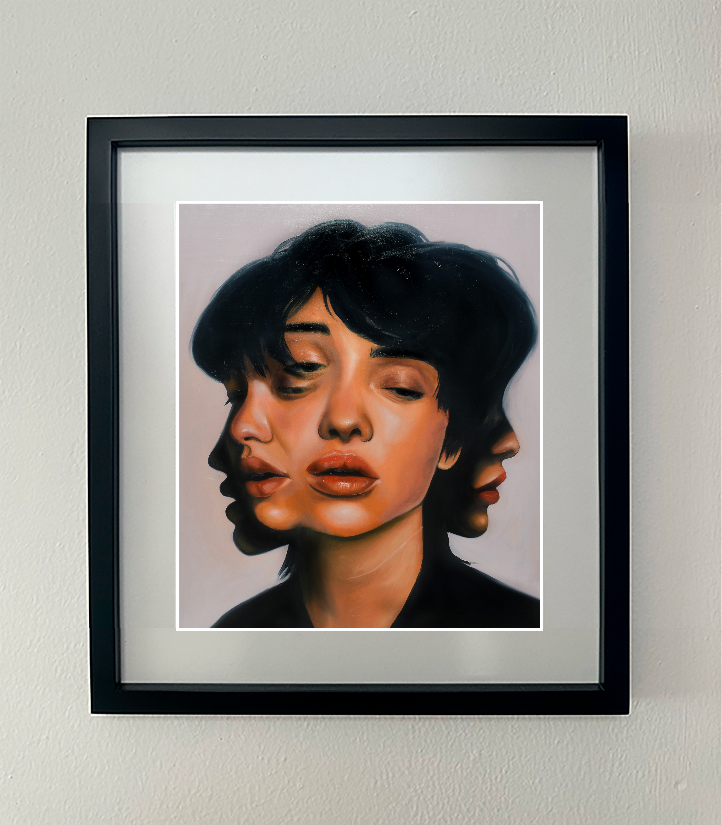 Oilpainting "Personalidad múltiple“ print