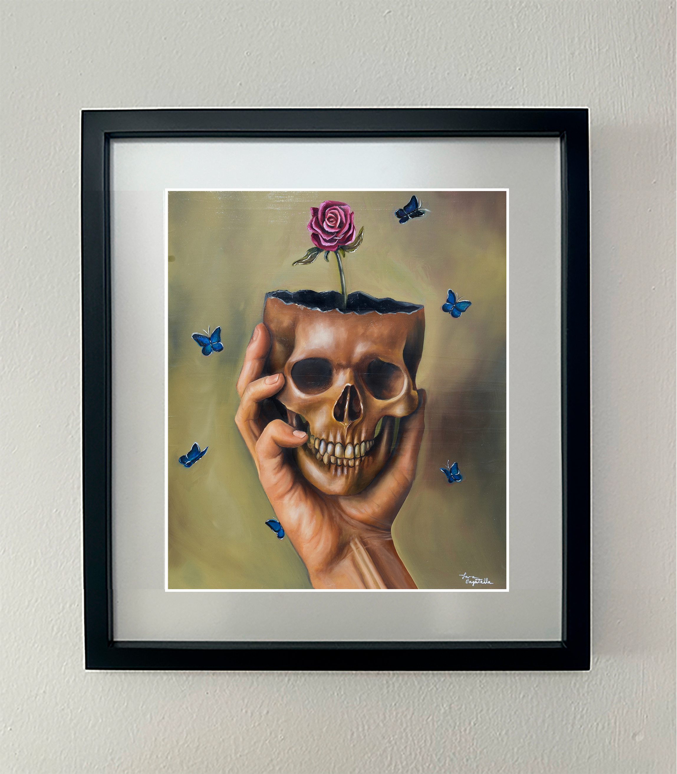 Oilpainting "Depresión" print