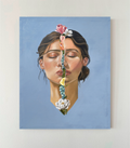Flowers 3/5 oilpainting 80 x 100 cm