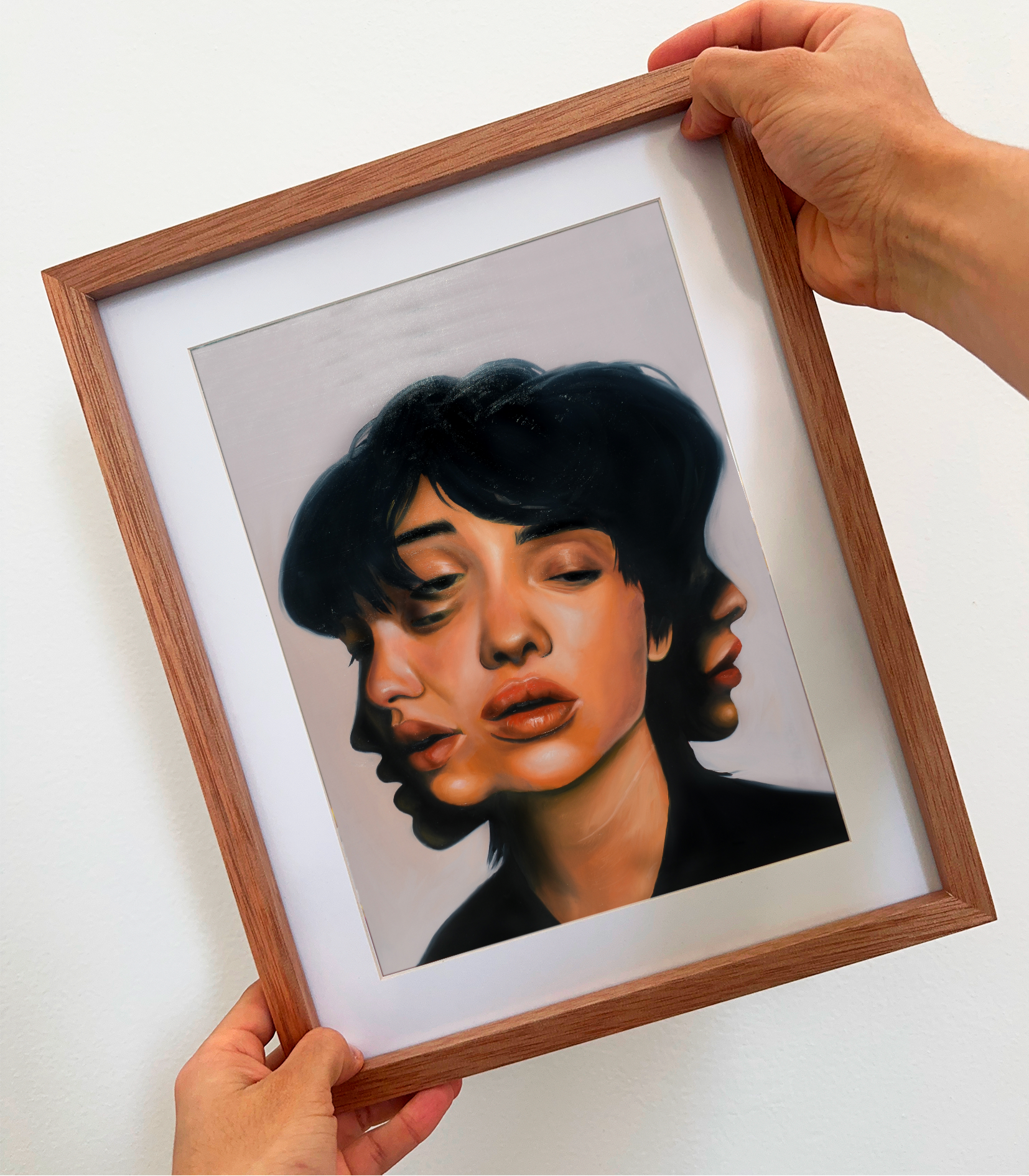 Oilpainting "Personalidad múltiple“ print